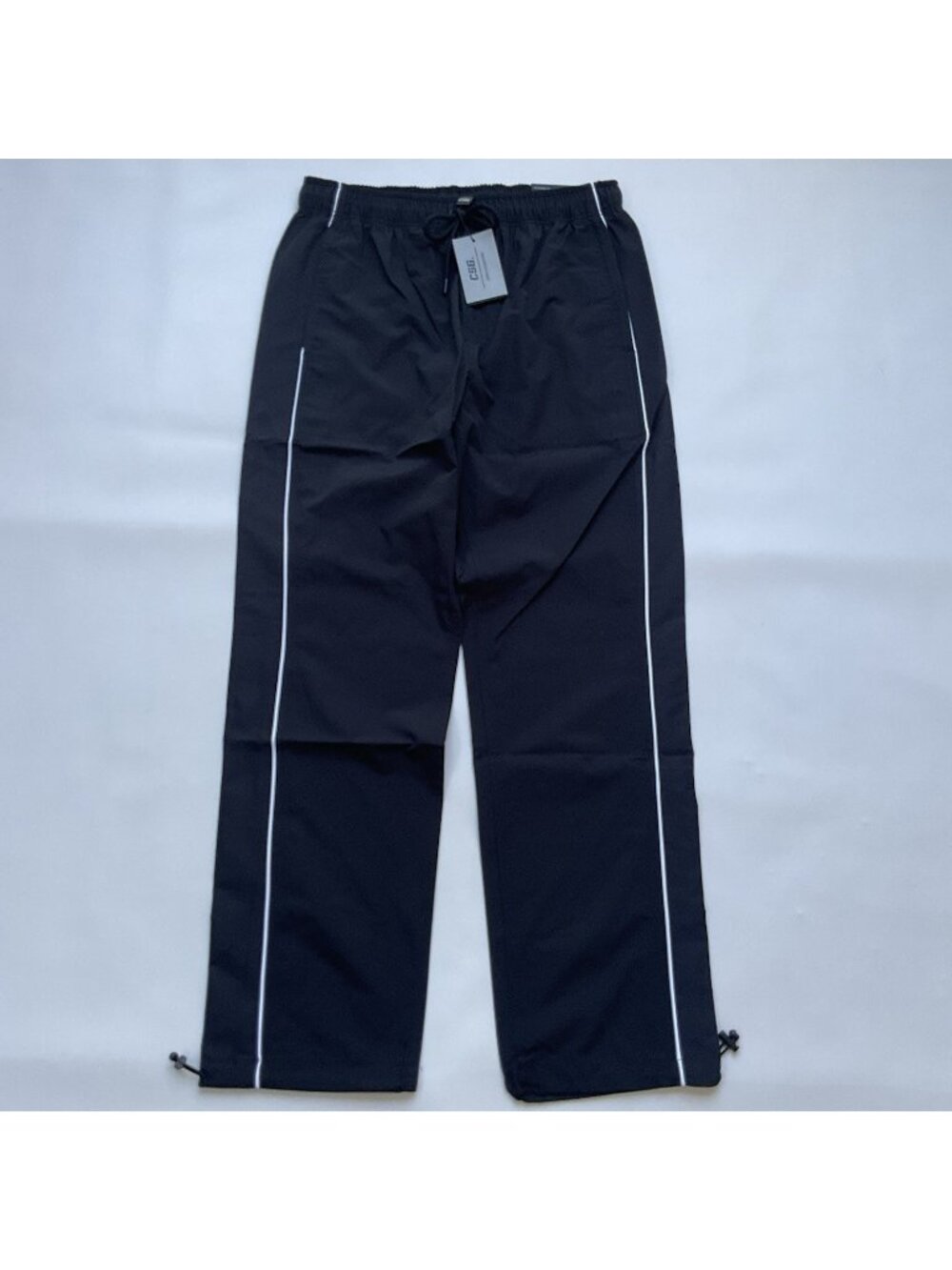 $50 CSG Men’s Icon Regular Fit Windbreaker Pants Black Training Running Size S